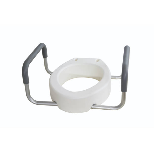 Carex EZ Lock Raised Toilet Seat with Adjustable Handles & Reviews